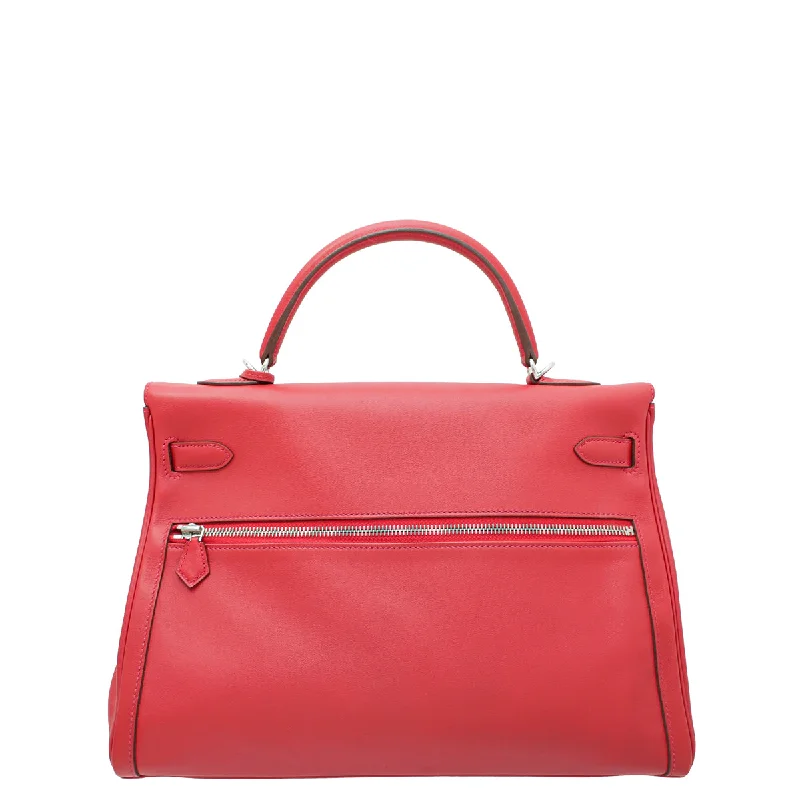 Hermes Rouge Lakis Kelly 35 Bag