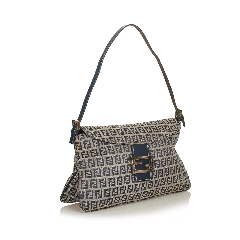 Fendi Zucchino Canvas Shoulder Bag (SHG-26235)