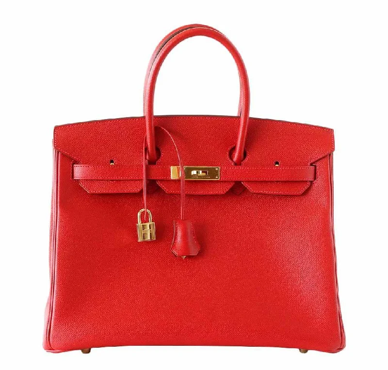 Hermès Birkin 35 Rouge Casaque Epsom Bag GHW