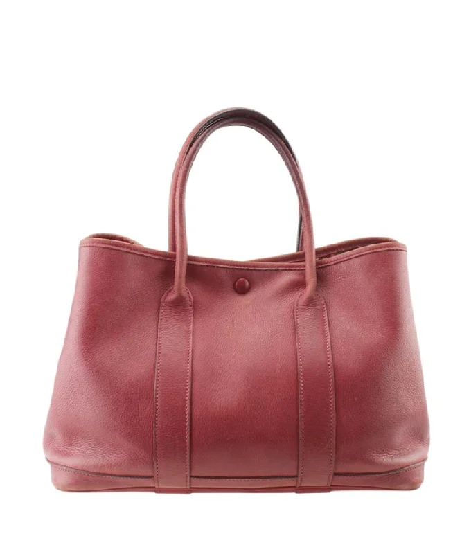 Hermès Garden Party Swift Red Leather Tote