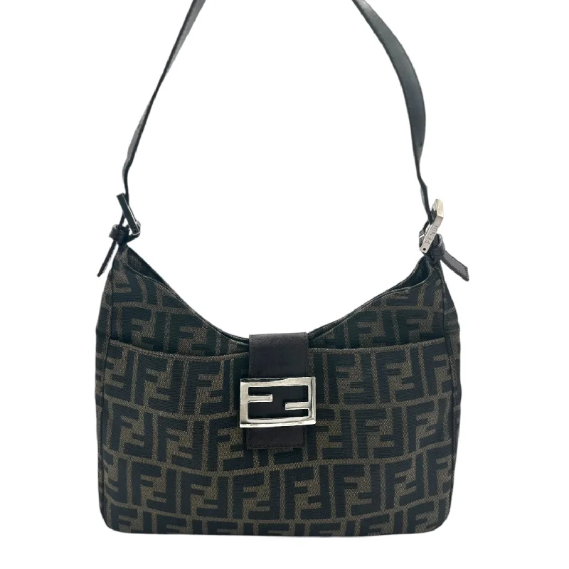 FENDI Zucca Canvas Shoulder Bag