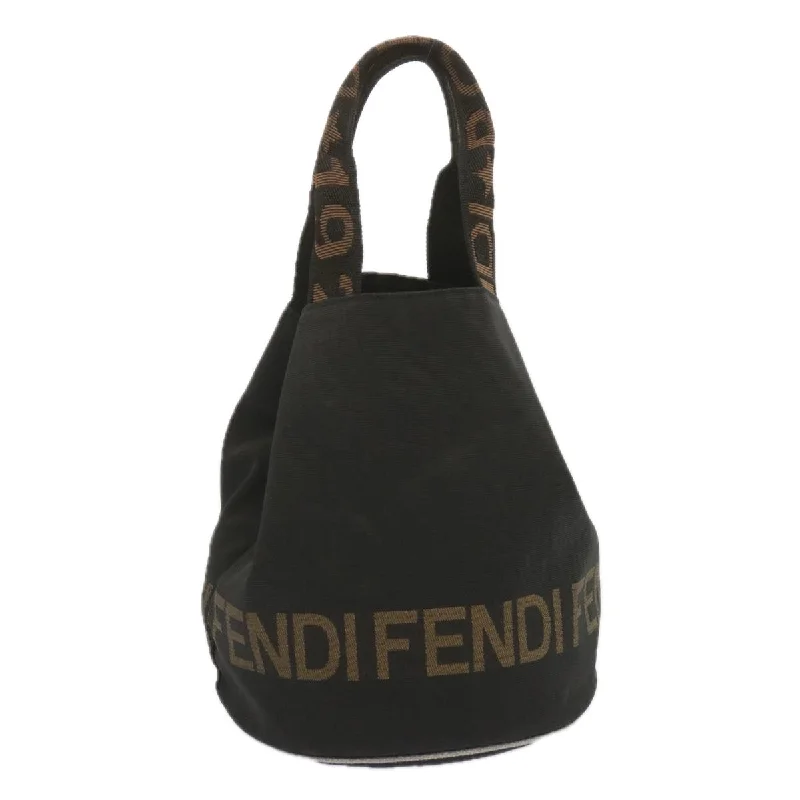 FENDI Hand Bag Canvas Black 2321 26526 098  bs11262