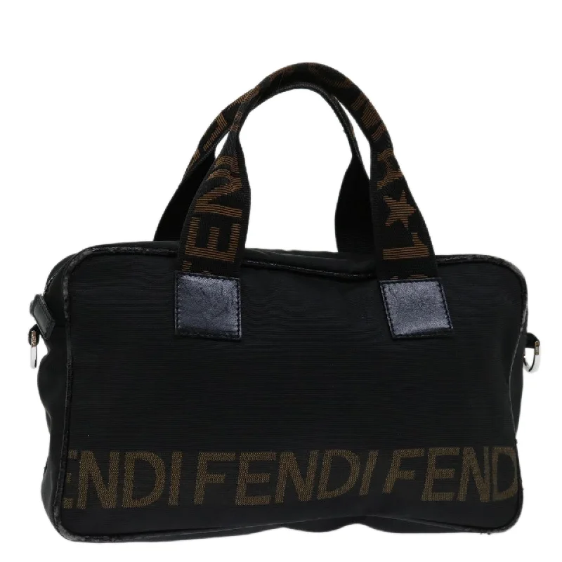 FENDI Hand Bag Canvas Black  yk11127