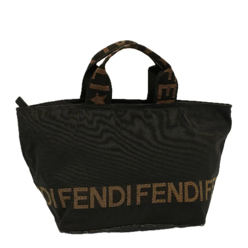 FENDI Hand Bag Nylon Black  bs8914