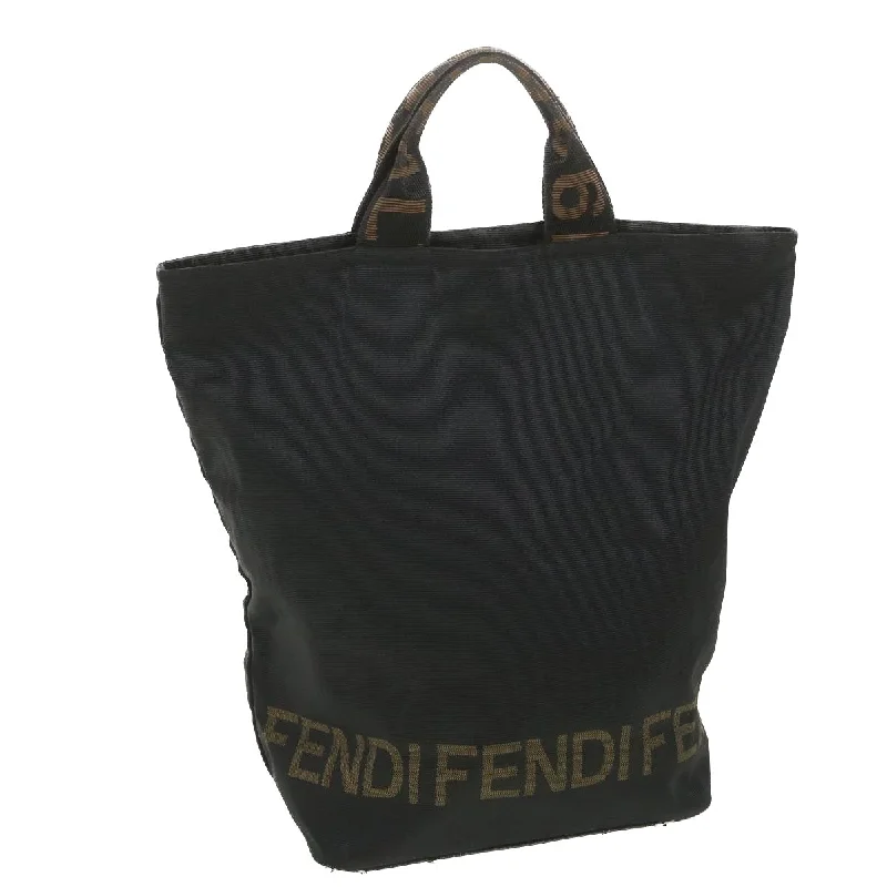 FENDI Hand Bag Canvas Black 2291 26488 088  38797