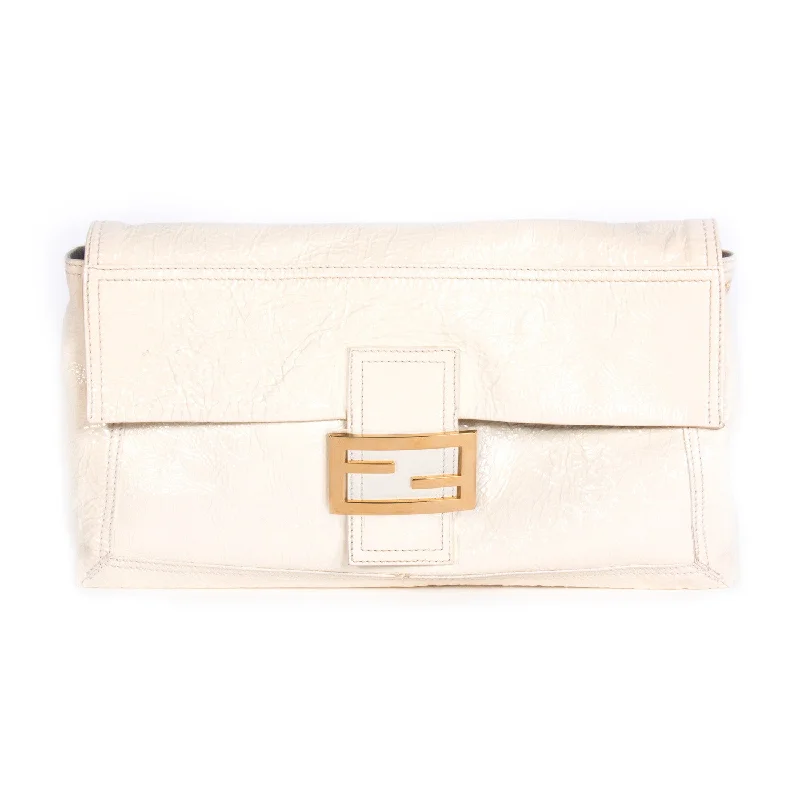 Fendi White Baguette