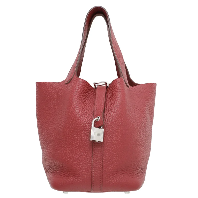 Hermes Rouge VIF Picotin 18 Bag