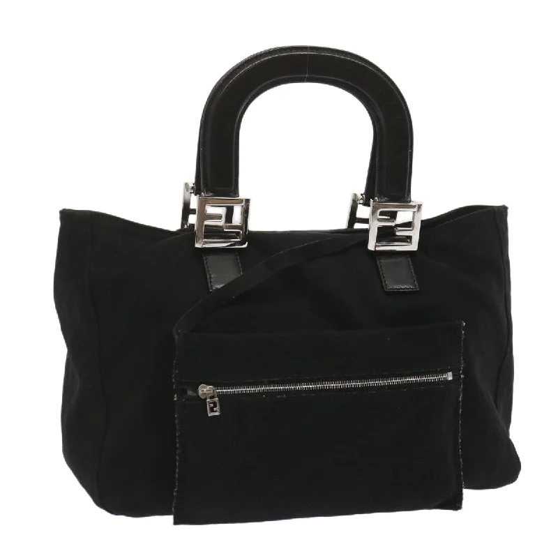 FENDI Hand Bag Nylon Black  ep3688