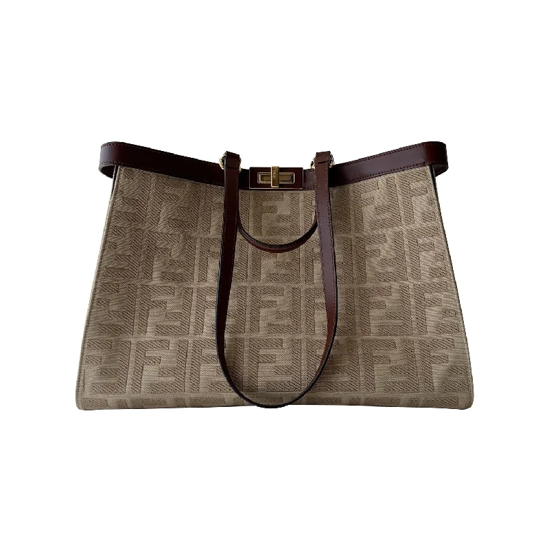 Fendi Zucca Peekaboo Large X-Tote Bag