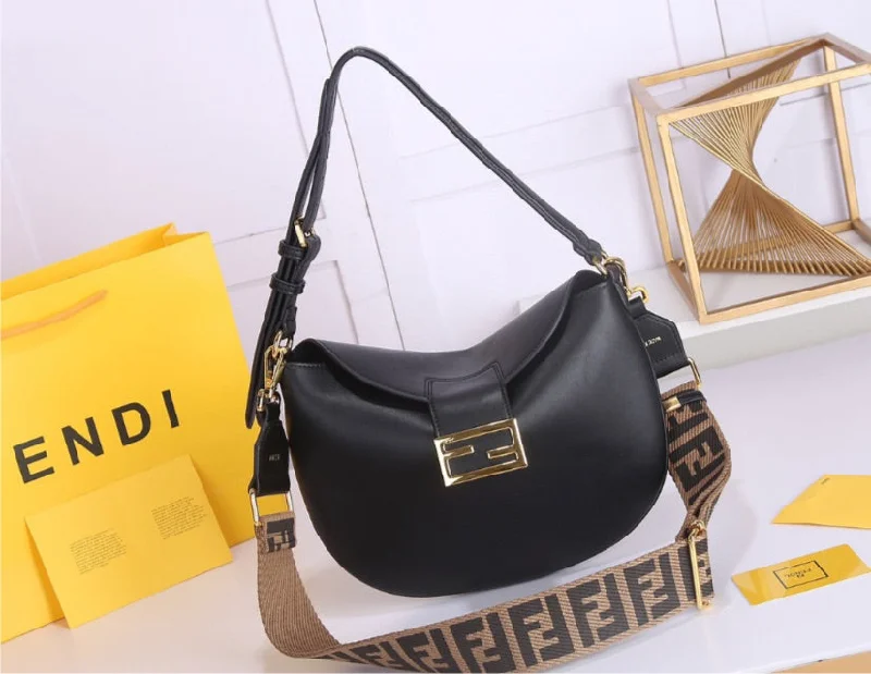 Leather fendi woman handbag