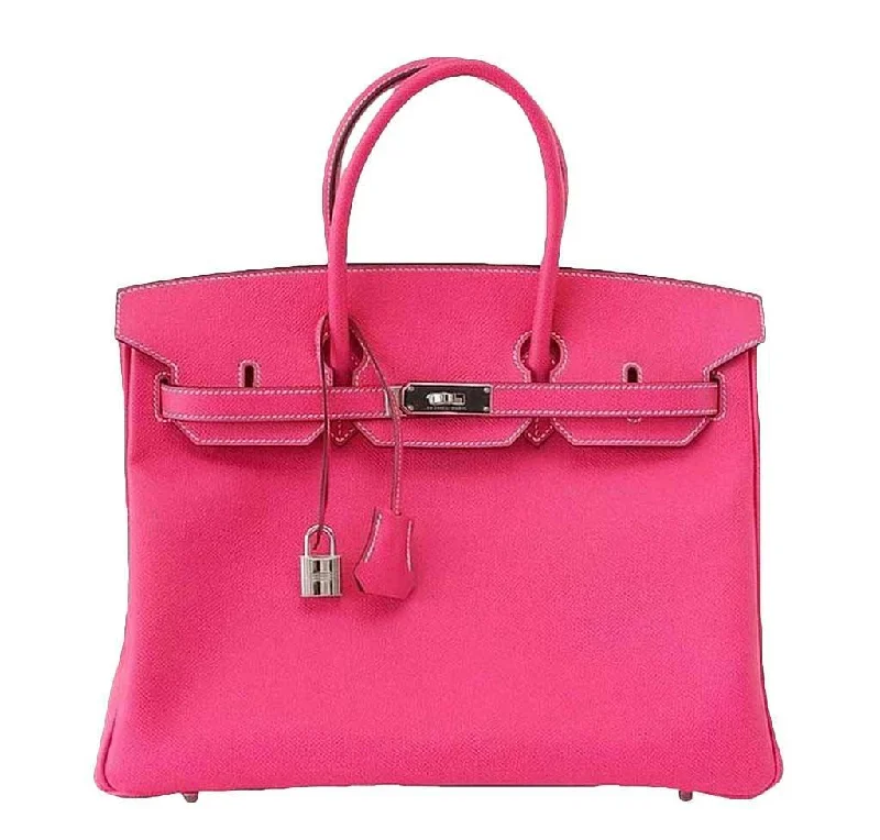 Hermès Birkin 35 Rose Tyrien Pink Bag PHW