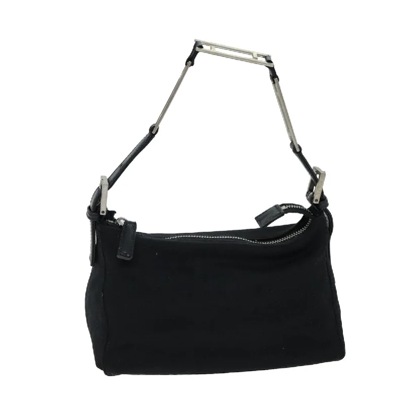 FENDI Hand Bag Nylon Black  bs15661