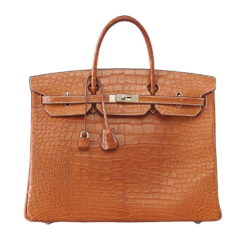 Hermès Birkin 40 Fauve Matte Alligator Bag