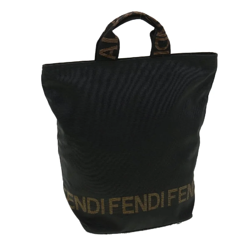 FENDI Hand Bag Brown Black  am3299