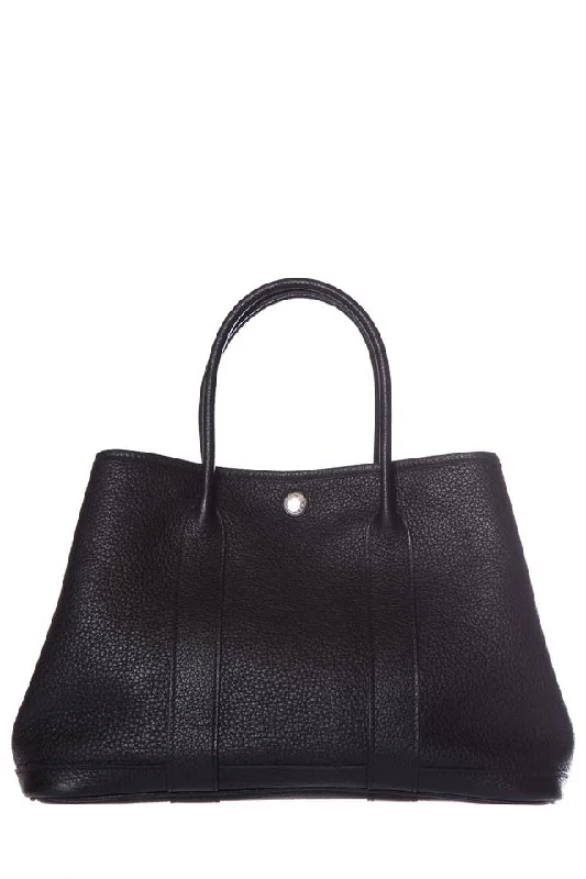 Hermès Garden Party 30 Handbag Black Leather Tote