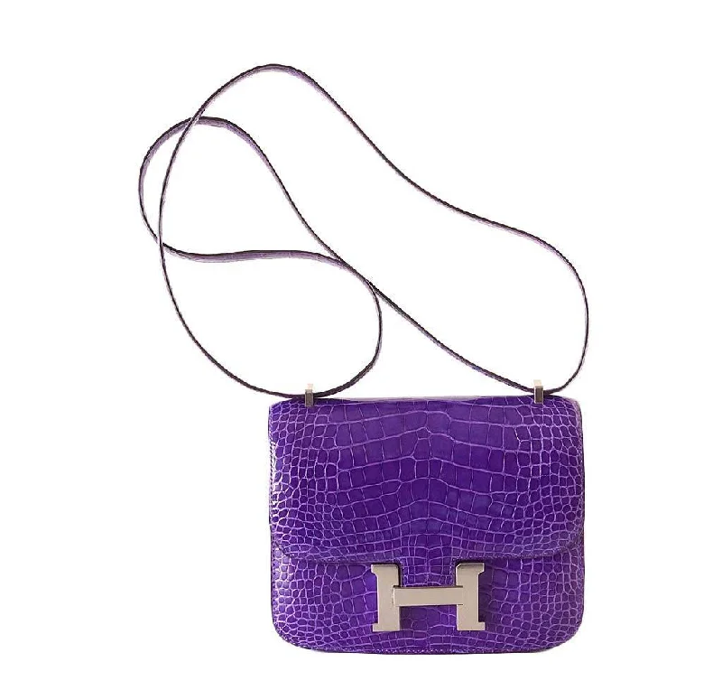 Hermès Constance 18 Alligator Ultra Violet Bag