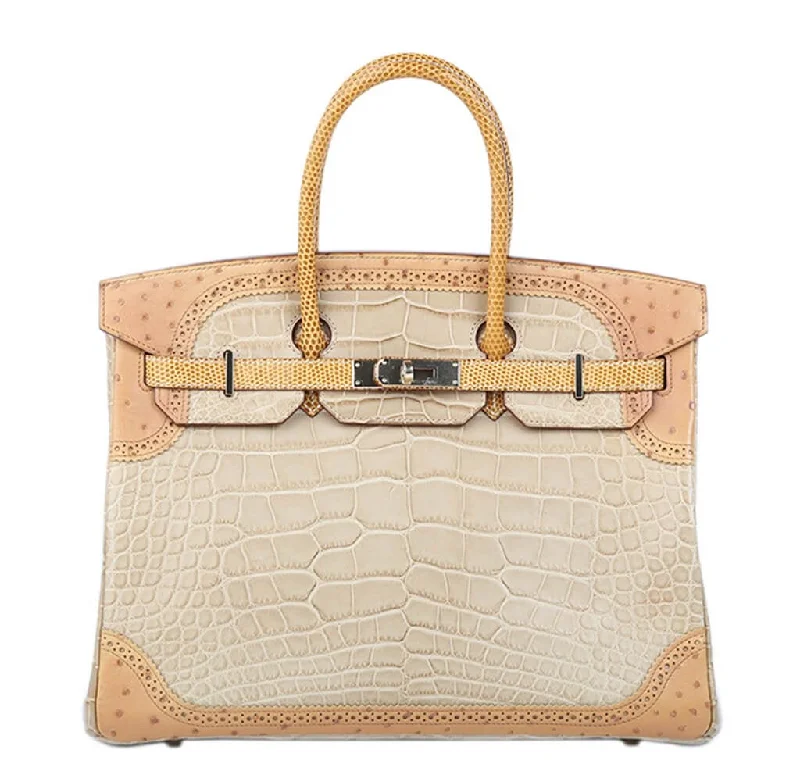 Hermès Ghillies Birkin 35 Tri-Color Alligator Bag