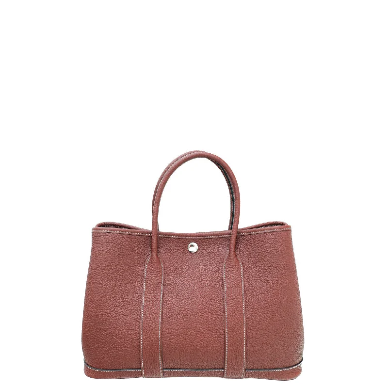 Hermes Rouge H Garden Party 30 Bag