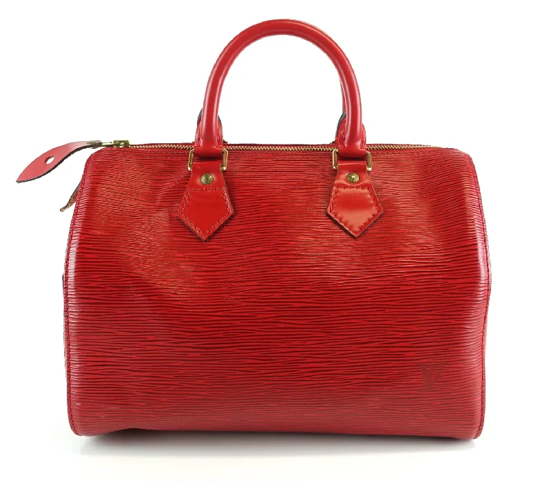 Speedy 30 Red Epi Leather Bag