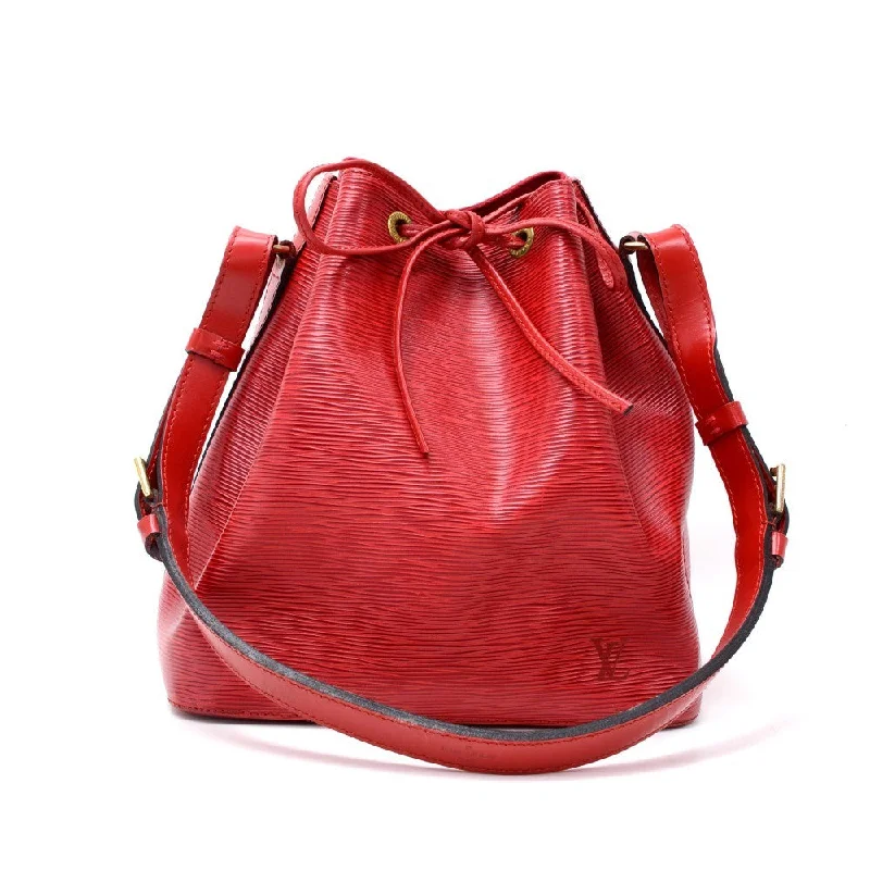 Petit Noe Red Epi Leather Bag