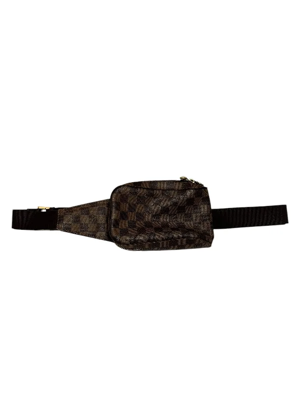 LOUIS VUITTON/Cross Body Bag/OS/Gingham Check/Leather/BRW/Damier Ebene Geronimo