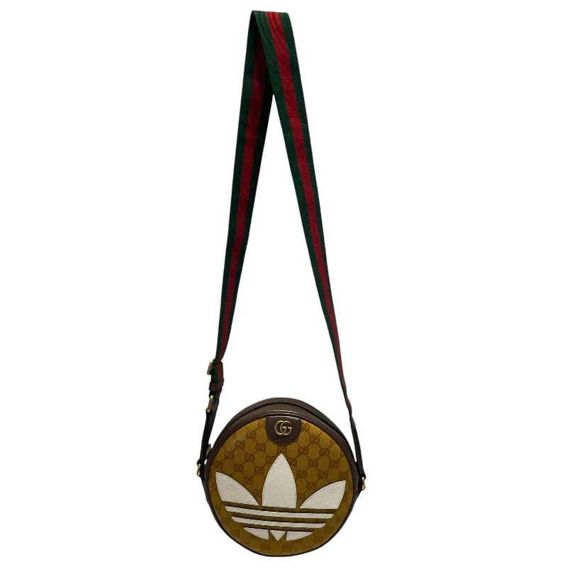 GUCCI/adidas/Cross Body Bag/Monogram/Leather/BRW/OPHIDIA PVC LEATHER