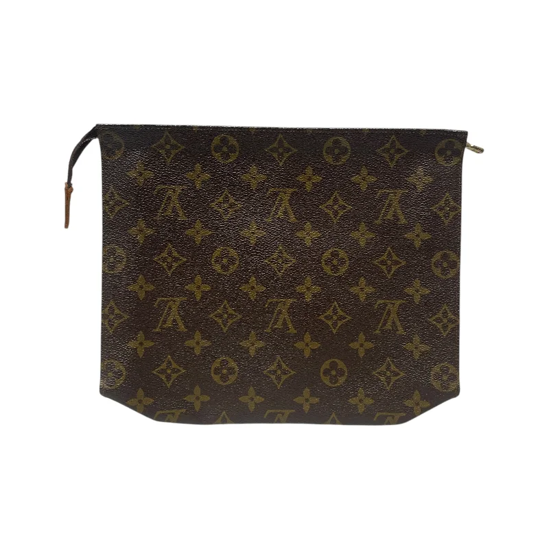 LOUIS VUITTON/Clutch Bag/Monogram/Leather/BRW/TOILETRY