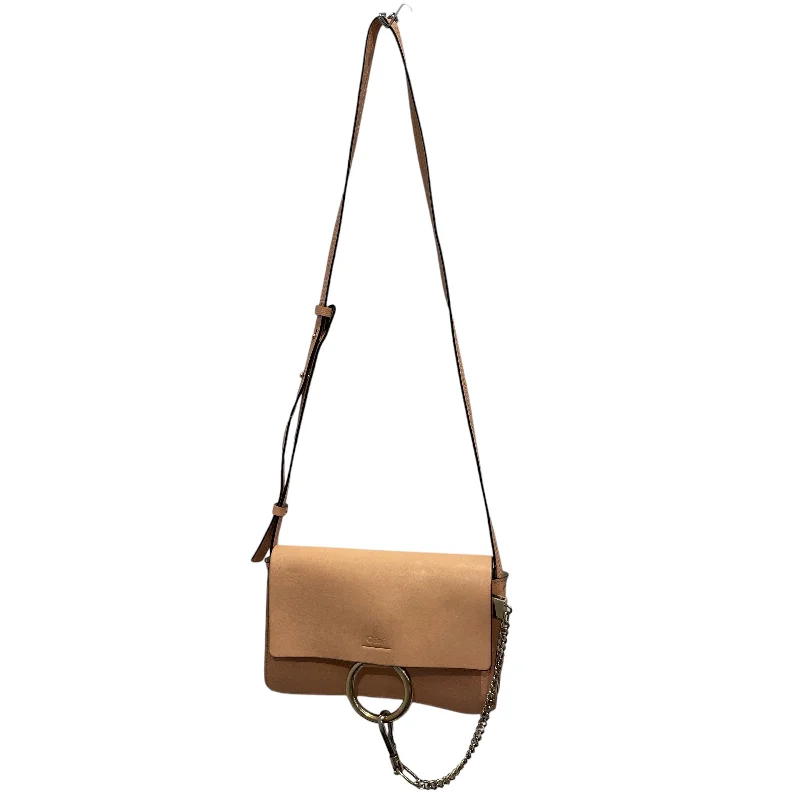 Chloe/Cross Body Bag/Leather/BEG/FAYE SMALL