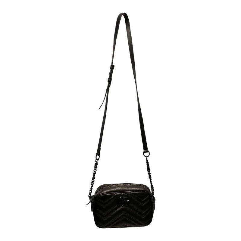 GUCCI/Cross Body Bag/S/BLK/MARMONT MATELASSE SMALL