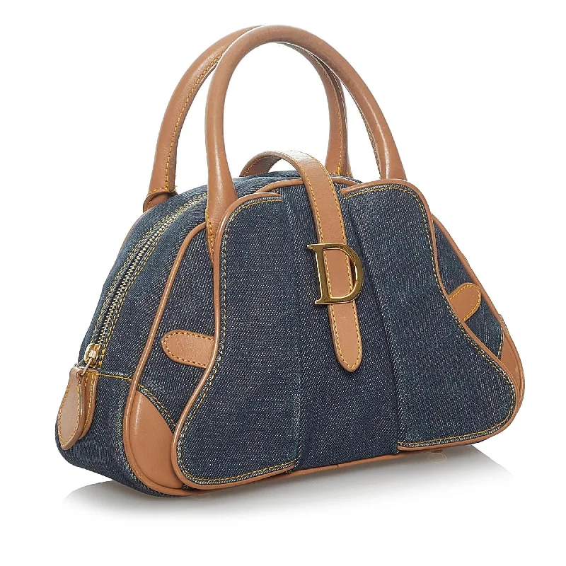 Dior Double Saddle Denim Dome Bag (SHG-35817)