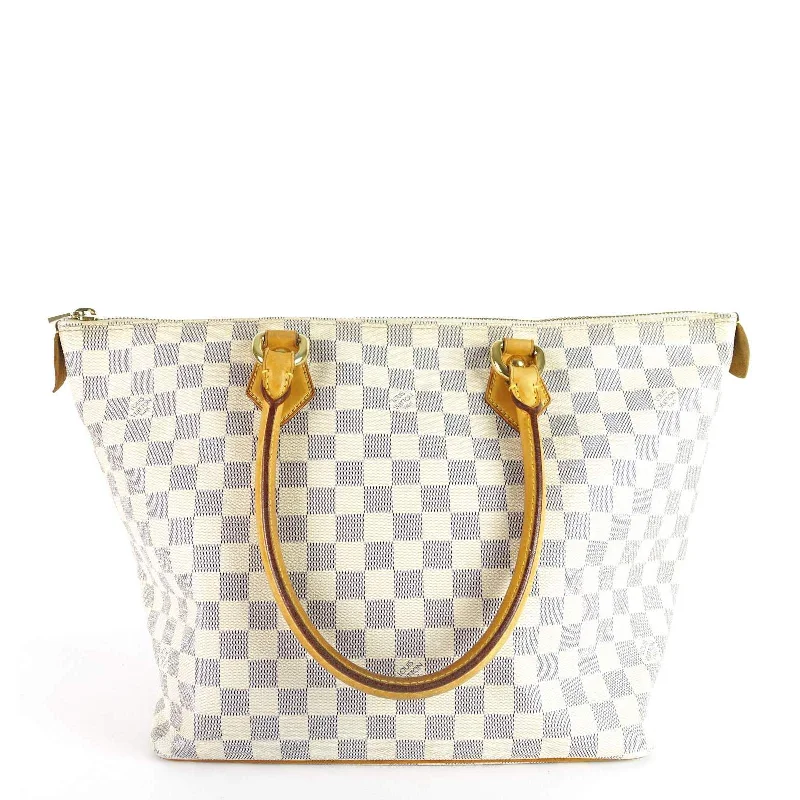 Saleya MM Damier Azur Canvas Tote Bag