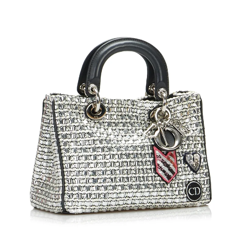 Dior Lady Dior Patchwork Metallic Satchel (SHG-BIbJyb)