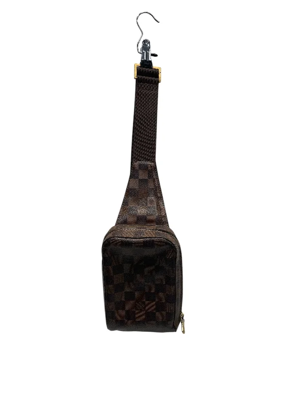 LOUIS VUITTON/Cross Body Bag/All Over Print/Leather/BRW/Geronimos Waist Bag