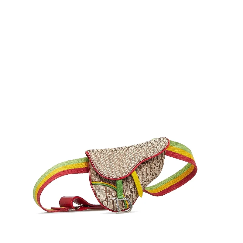 Dior Dior Oblique Saddle Rasta Belt Bag (SHG-UFHVNe)