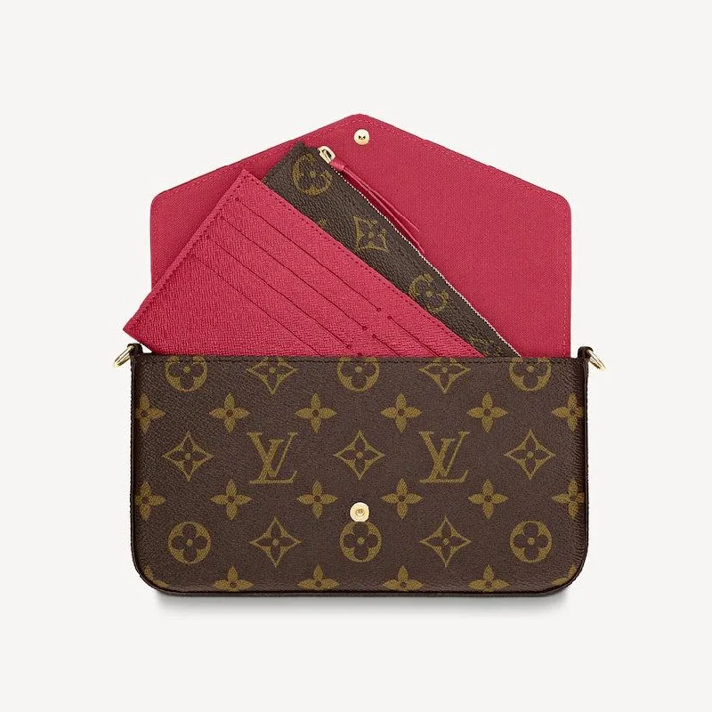 Monogram Canvas Red inside