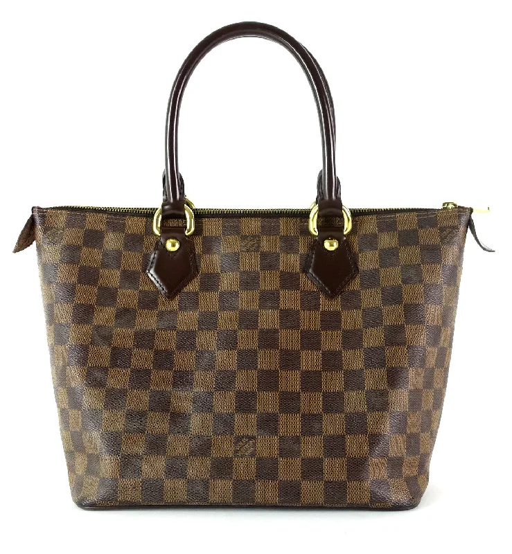 Saleya PM Damier Ebene Canvas Tote Bag