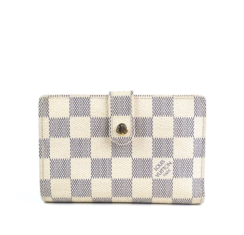 French Purse Damier Azur Canvas Wallet