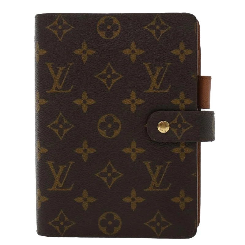 LOUIS VUITTON Monogram Agenda MM Day Planner Cover R20105 LV  yk7818