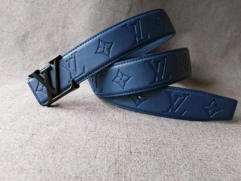 Blue belt black buckle