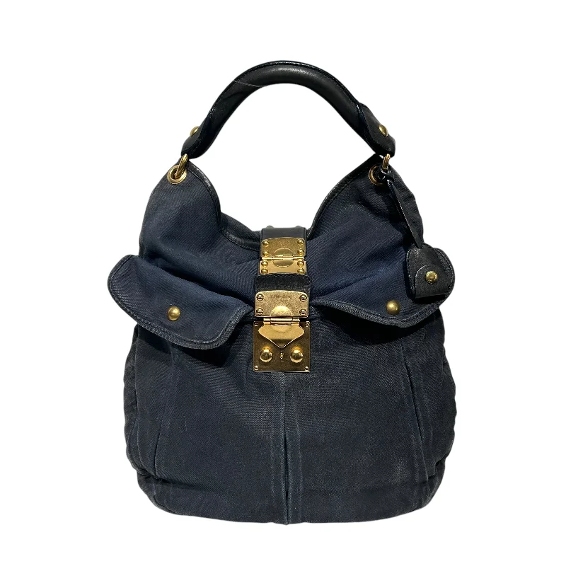 MIU MIU/Tote Bag/Cotton/NVY/CANVAS SHOULDER BAG