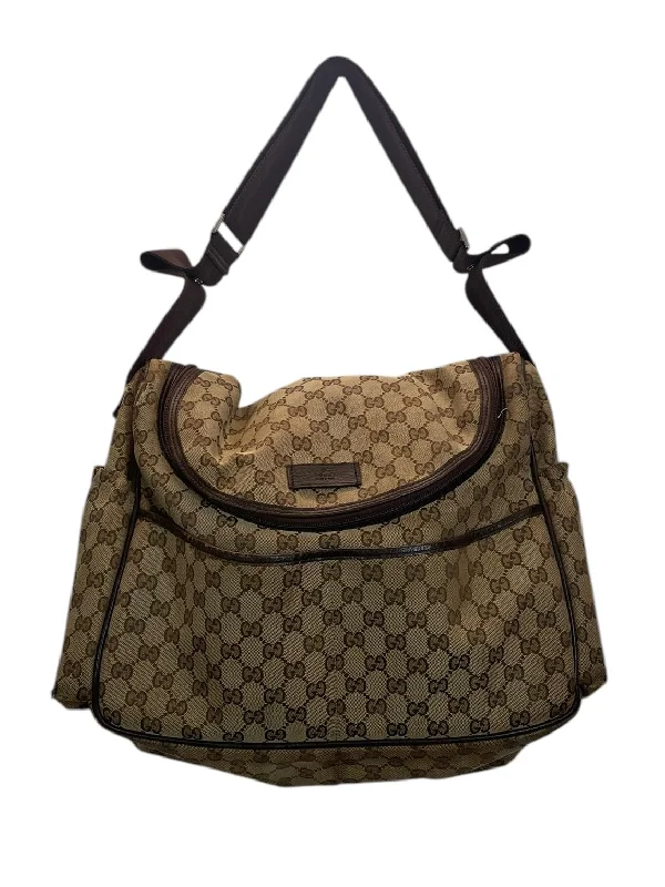 GUCCI/Bag/M/Monogram/Cotton/BEG/GG DIAPER BAG