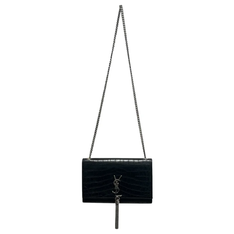 YVES SAINT LAURENT/Cross Body Bag/Leather/BLK/