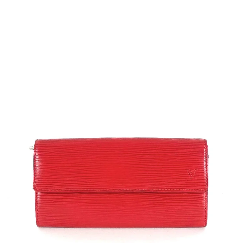 Sarah Red Epi Leather Wallet