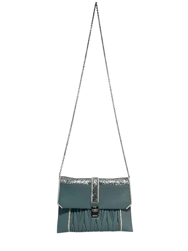 MIU MIU/Cross Body Bag/Leather/BLU/leather/glitter crossbody bag