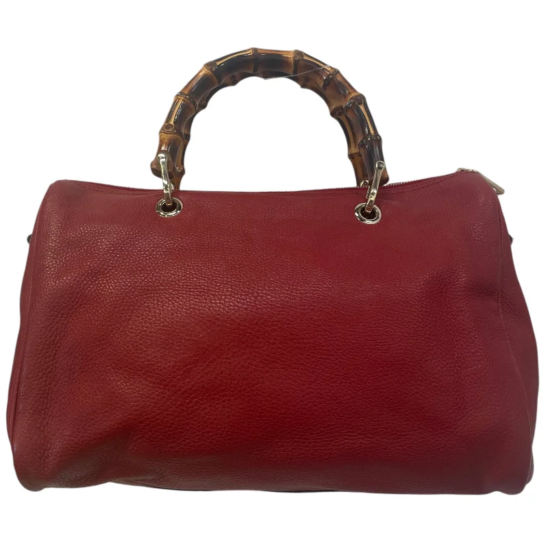 GUCCI/Hand Bag/Leather/RED/BAMBOO RED GUCCI