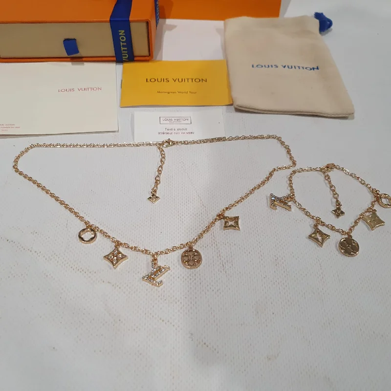 Louis Vuitton Necklace and Bracelet