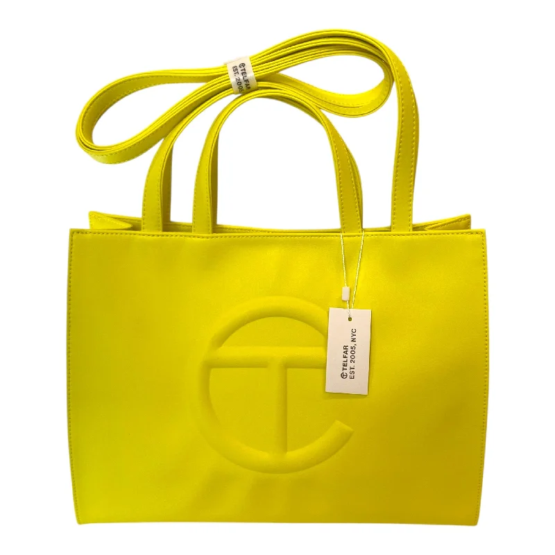 Telfar/Tote Bag/L/Leather/YEL/MEDIUM TOTE BAG