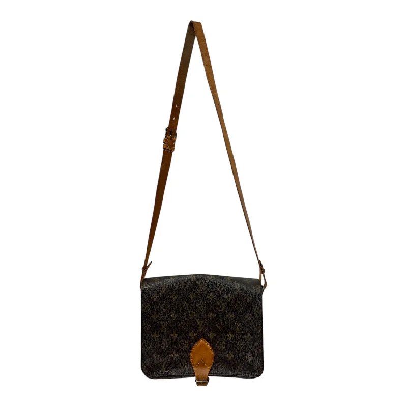 LOUIS VUITTON/Cross Body Bag/FREE/Monogram/Leather/BRW/CARTOUCHIERE SHOULDER BAG