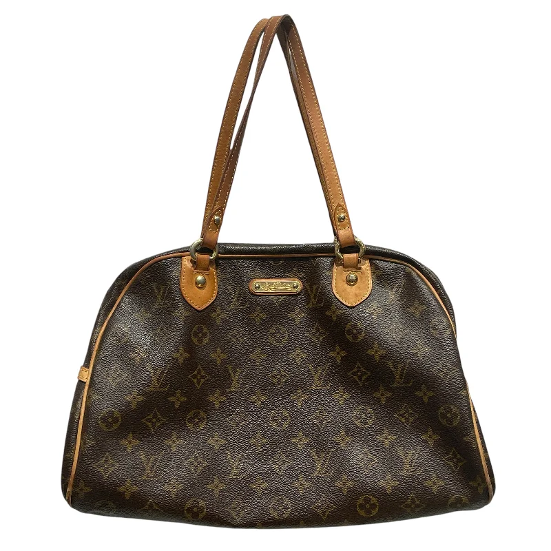 LOUIS VUITTON/Hand Bag/Monogram/Leather/BRW/MONTORGUELL GM