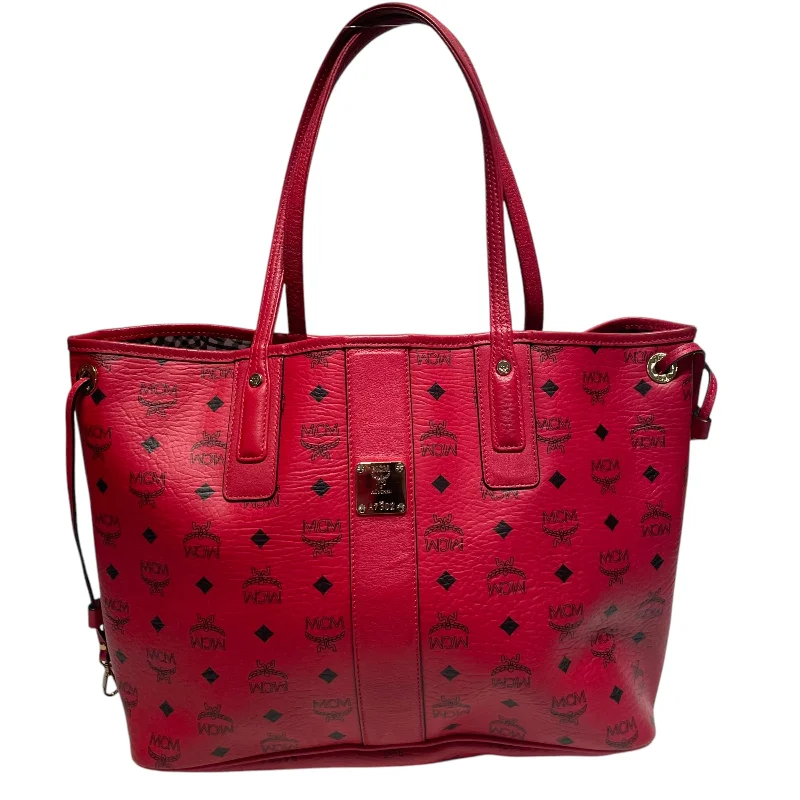 MCM/Tote Bag/Monogram/Leather/RED/